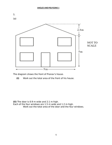 ANGLES IN POLYGONS WITH ANSWERS | Teaching Resources