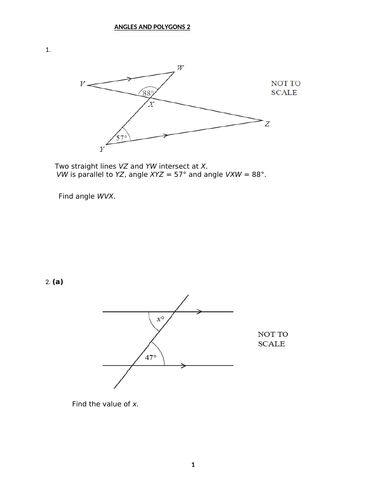 POLYGONS WITH ANSWERS