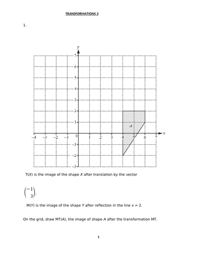 TRANSFORMATIONS 3 WITH ANSWERS