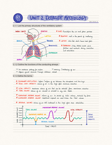 IB SEHS Unit 2 Exercise Physiology (SL)