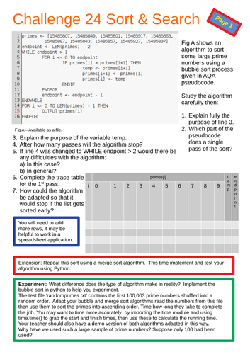 Python Challenge 24 024_Sort & Search