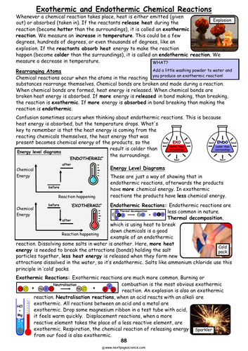 Exothermic and Endothermic Reactions