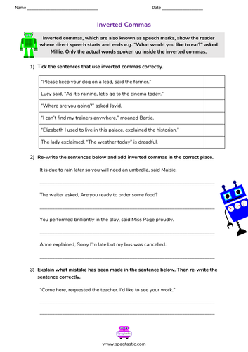 Inverted commas | Teaching Resources