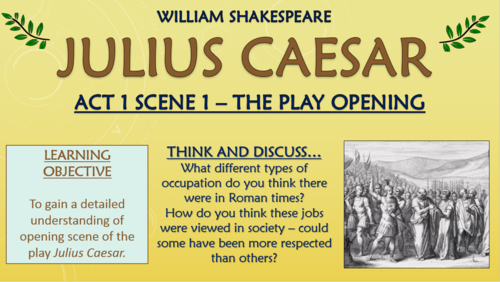 Julius Caesar - William Shakespeare - Act 1 Scene 1!