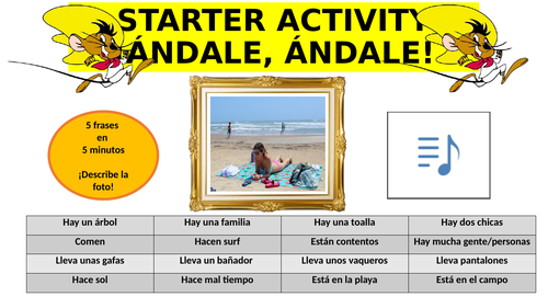 Spanish Starter Activities - x40 Photocard tasks