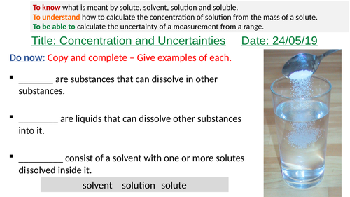 Concentration and uncertainties
