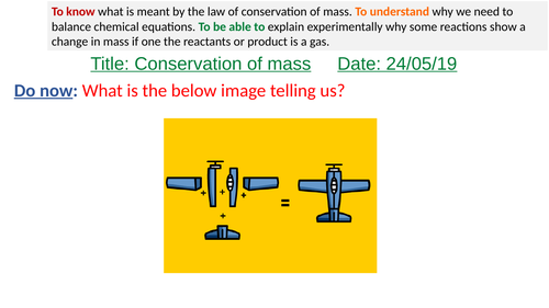 Conservation of mass