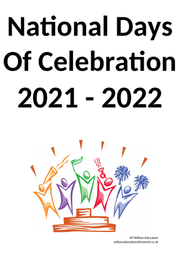 national-days-of-celebration-2021-2022-teaching-resources