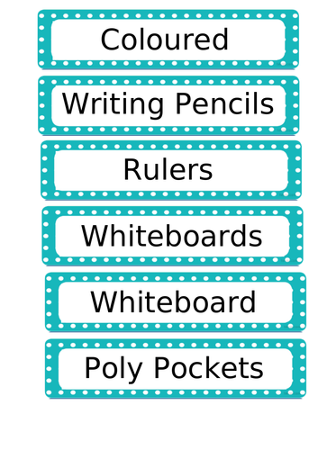 General Class Resource Labels