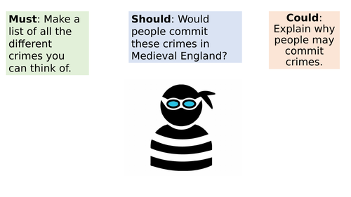 How were criminals caught in Medieval England?