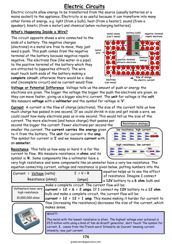 Electric Circuits and Series Circuits