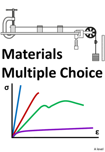 Materials multiple choice & worked solutions A-level Physics