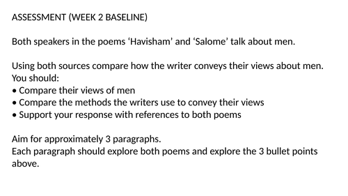 Havisham Poem: Finding Quotes,  Inferences comparing skill to Salome