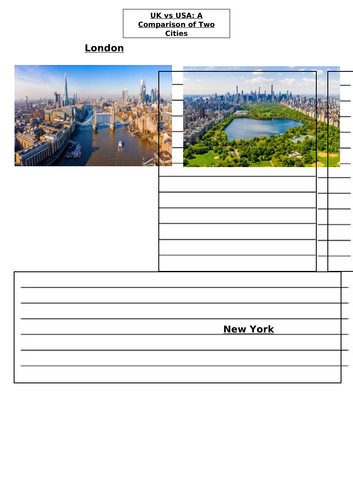 Compare Two Locations Worksheet