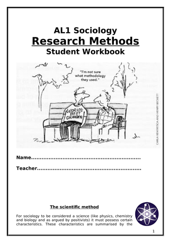 Sociology Research Methods Booklet AL1