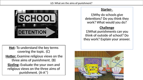 WJEC GCSE RE - Unit One - What are the aims of punishment? - Issues of good and evil