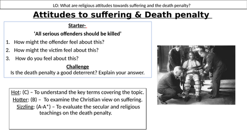 WJEC GCSE RE - Unit One - The Death Penalty - Issues of Good and Evil