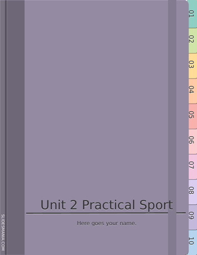 BTEC Sport Level 2 Unit 2 Practical sport Powerpoint workbook