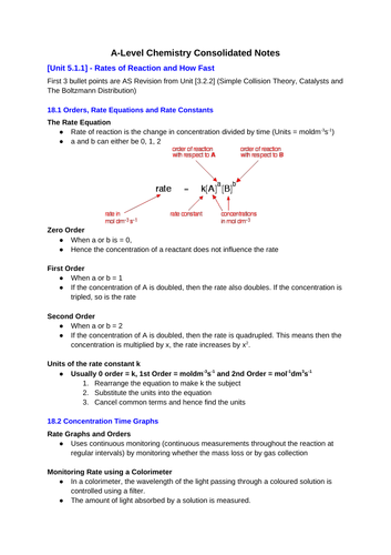 Chemistry A-level (OCR A)