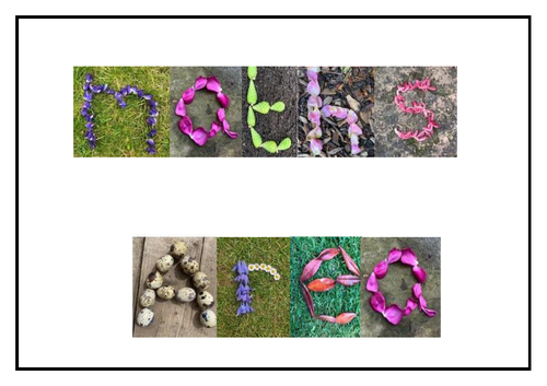 Nature Lettering- Early Years Areas