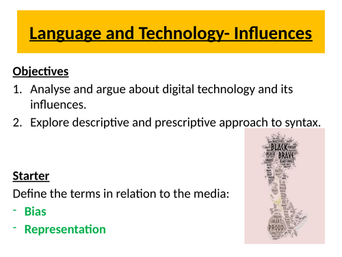 A Level Language and Media/topical Issues- OCR
