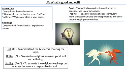 WJEC GCSE RE - Unit One - Good and Evil - Issues of Good and Evil