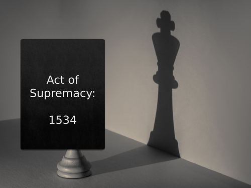 1534 Act of Supremacy (Edexcel History A level paper 3 option 31)