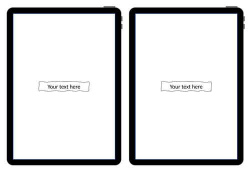 Multi-purpose blank tablet template