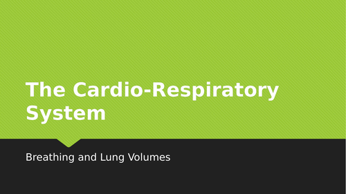 AQA GCSE PE Cardio-Respiratory Lesson Content + Exam Q's BREATHING + LUNG VOLUMES