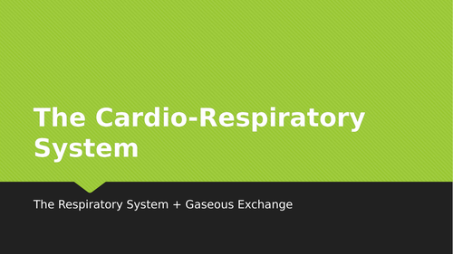 AQA GCSE PE Cardio-Respiratory Lesson Content + Exam Q's RESPIRATORY + GASEOUS EXCHANGE