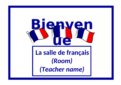 French Classroom Door Sign