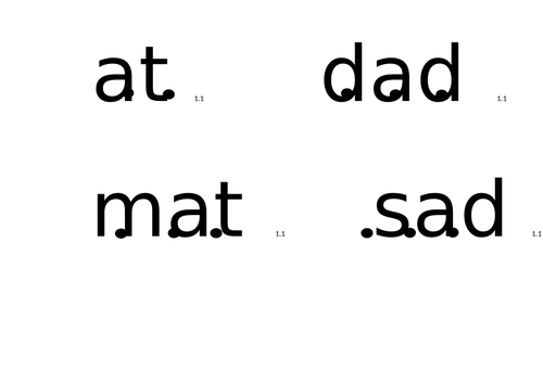 Read write inc ready to print word time 1.1 to 1.7 | Teaching Resources