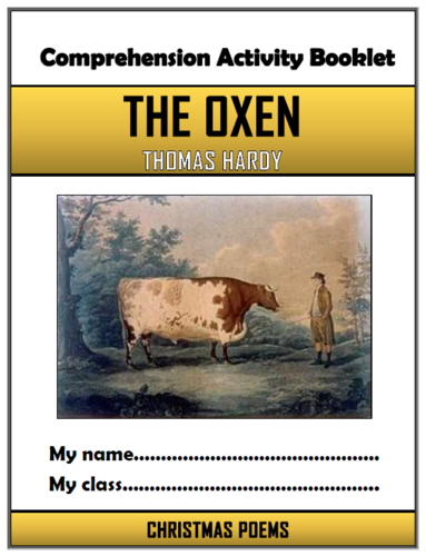 The Oxen - Thomas Hardy - Comprehension Activities Booklet!