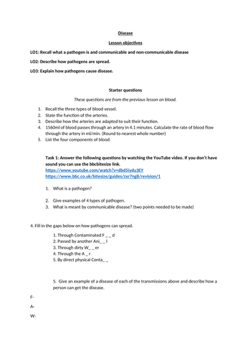 Disease research task