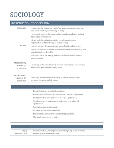 Brief Historyof  Sociology