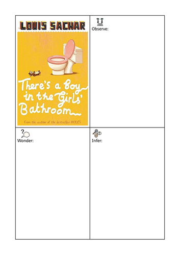 There's a Boy in the Girl's Bathroom by Louis Sachar Cover Inference Grid