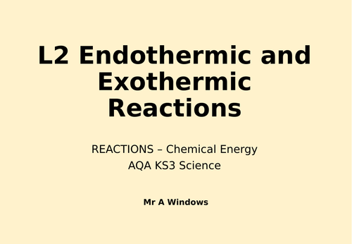 KS3 Chemical Reactions