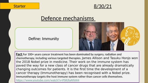 AQA A-Level New specification-Defence mechanisms-Immune system 5.1 (3.2.4)