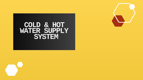 COLD AND HOT WATER SUPPLY