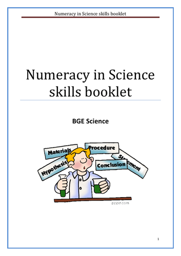 Numeracy in Science