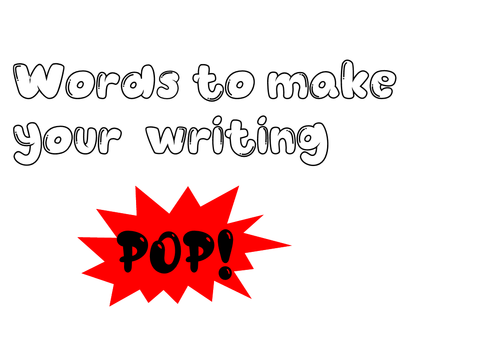Make your writing pop display
