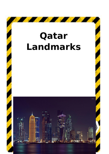 Qatar Landmarks Construction Cards