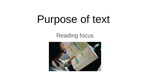 L1/L2 purpose of text presentation