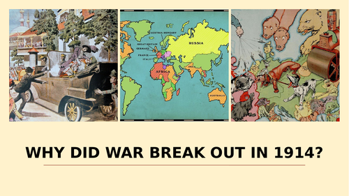 KEY STAGE 3 THE LONG TERM CAUSES OF THE FIRST WORLD WAR | Teaching ...
