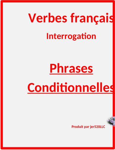 Phrases conditionnelles French Quiz