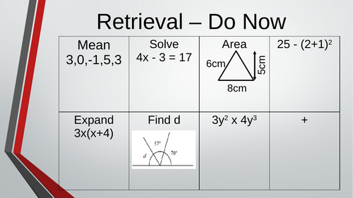 EdExcel GCSE Foundation Unit 9 - Graphs