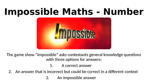 Impossible Maths - Number