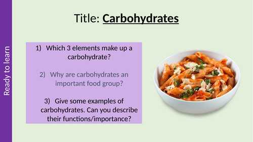 Carbohydrates AQA Biological Molecules - A Level Biology