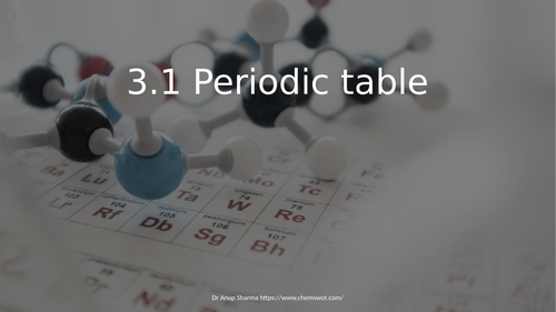 Power Point Presentation on 3.1 Periodic table | Teaching Resources