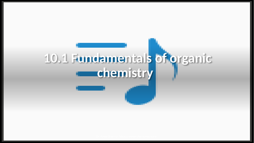 PPT on 10.1 Fundamentals of organic chemistry